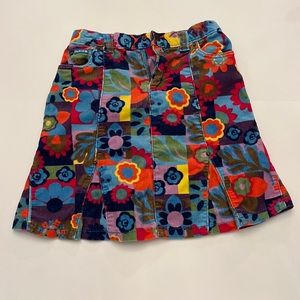 Children’s place stretch corduroy skirt; size 6x/7; floral; great condition